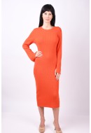 Dress Vero Moda Vmgold Rib Long O-Neck Poiciana